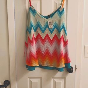 NWT Torrid Chevron Stripe Tank